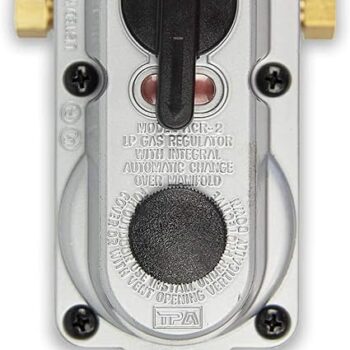 Flame King (KT12ACR6a) 2-Stage Auto Changeover LP Propane Gas Regulator With Two 12 Inch Pigtails For RVs, Vans, Trailers - Image 3