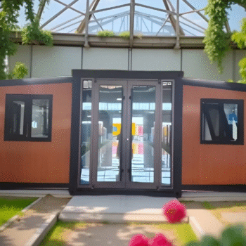 Coffee. Portable Tiny Prefab Container House 20x40ft mobile unit