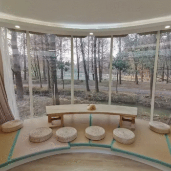 Colloseum. Prefabricated Round 1 Bedroom 1 Bathroom Open Plan Home