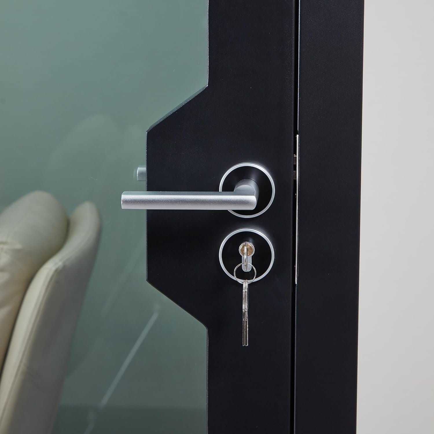 GEARONIC Mobile Office Pod Booth, Sound Proof Booth for Home, Mobile Roller with Desk, LED Light, Fans and AC USB Ports (Black Obsidian) - Image 6