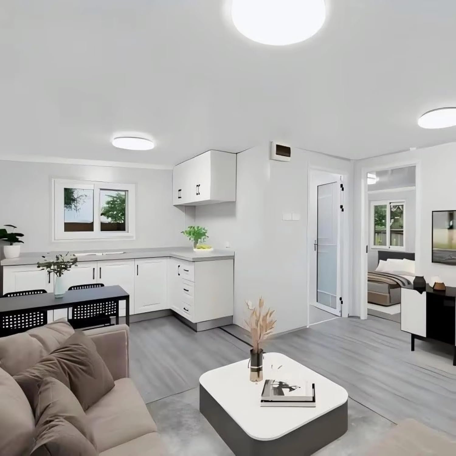 2-Story Prefab Tiny Home for Sale - Expandable Container House Villa with 3/4/5 Bedrooms,1 Kitchen & 2 Bath Foldable Modular Tiny Home Kit for Family Living - Image 8