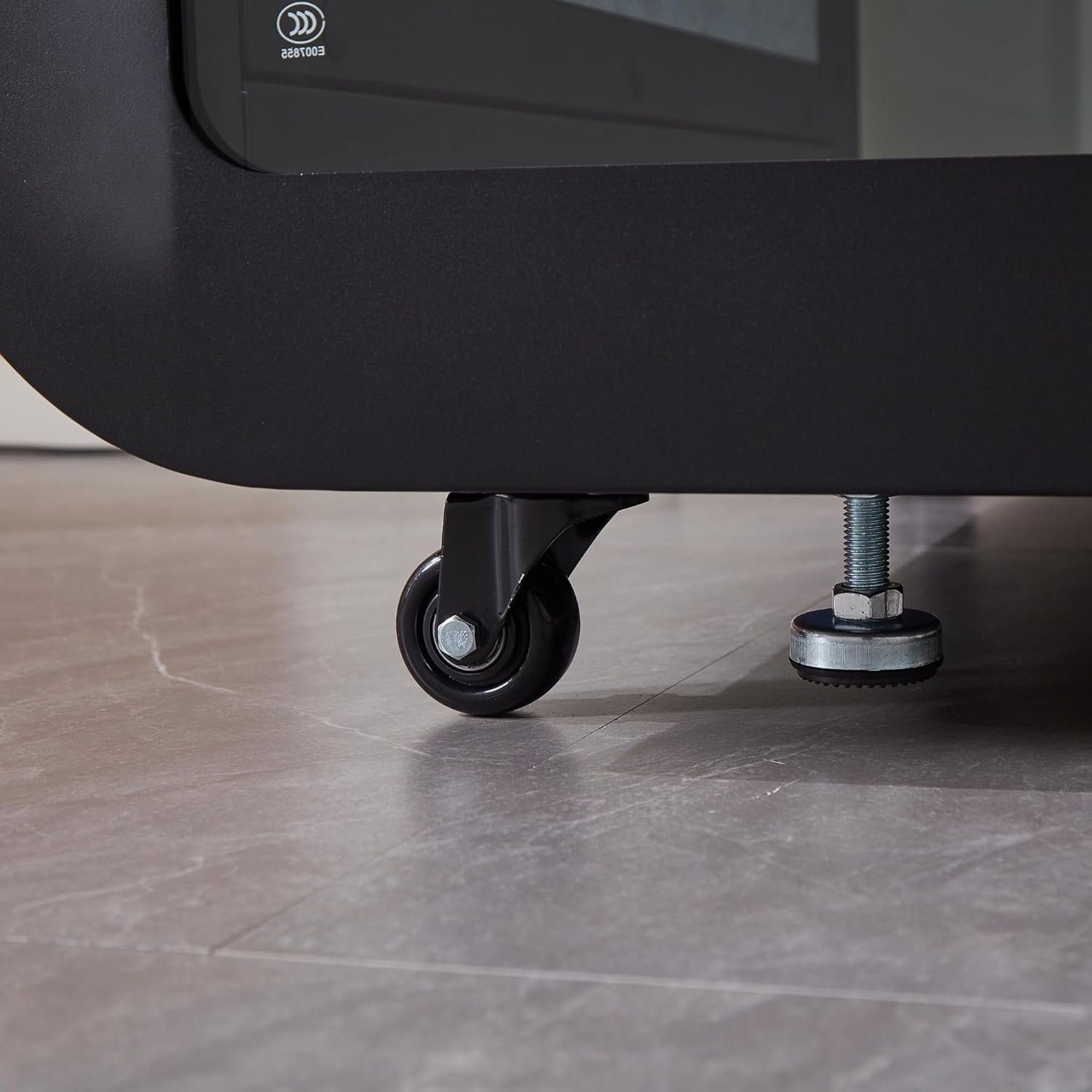 GEARONIC Mobile Office Pod Booth, Sound Proof Booth for Home, Mobile Roller with Desk, LED Light, Fans and AC USB Ports (Black Obsidian) - Image 4