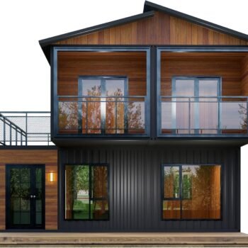 Barn Homes Flat Pack Double Story House - Foldable Tiny Home, 20ft & 40ft, Mobile & Modular