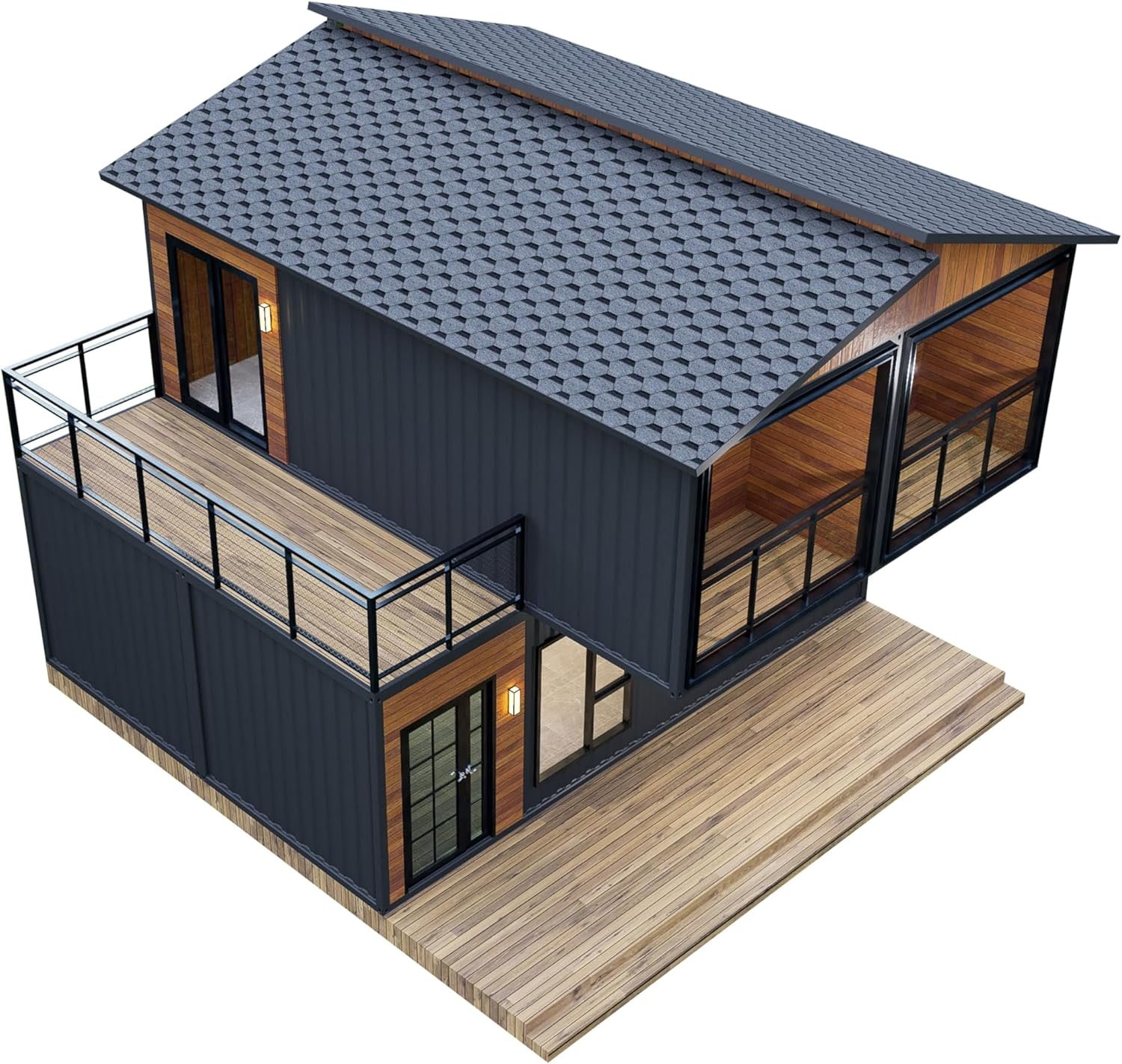 Barn Homes Flat Pack Double Story House - Foldable Tiny Home, 20ft & 40ft, Mobile & Modular - Image 9