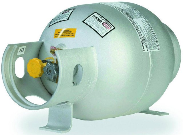 20 lbs (5 Gallon) Manchester Aluminum Propane Horizontal Cylinder (usually arrives within 1 week)