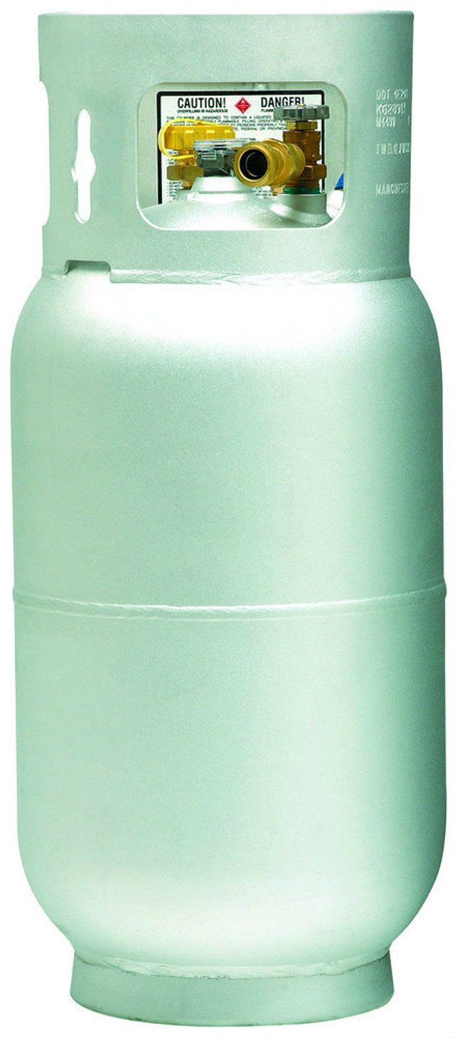 20 lbs (5 gallon) Manchester Aluminum Propane Forklift Cylinder with Fill Valve