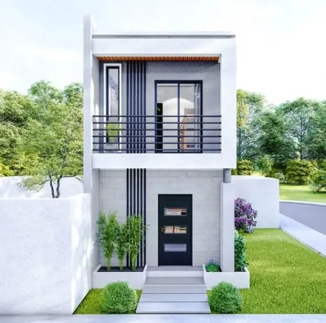 Frosty Modern 2 Story With 2 Bedrooms